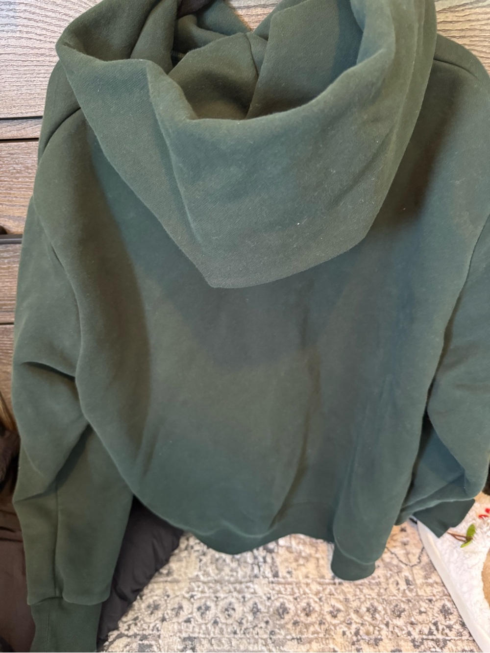 PARKE Dark Green Hoodie - Picture 2 of 3